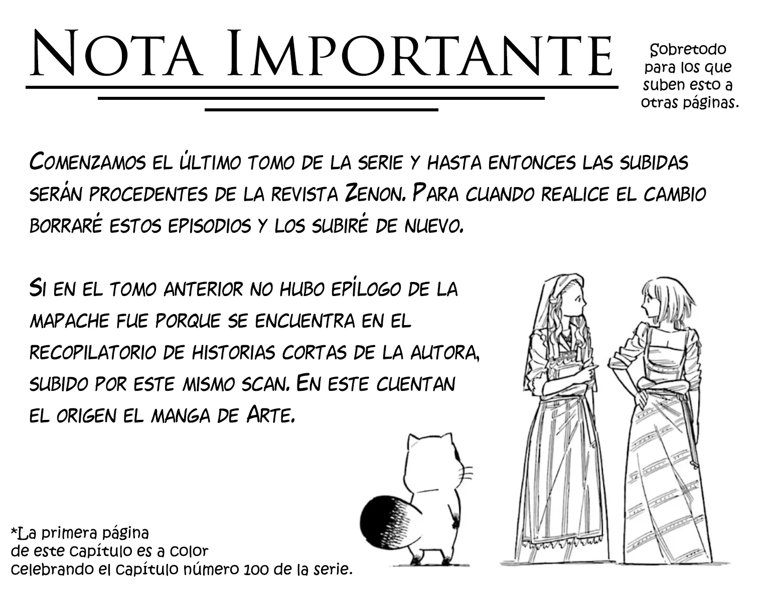 Página 1 del Manga