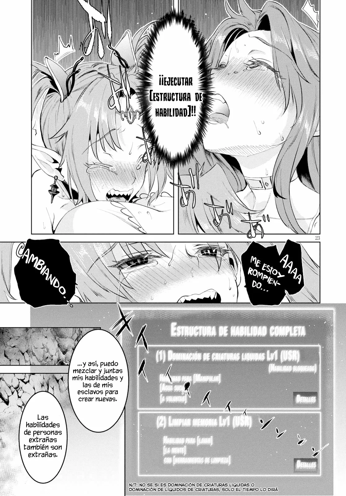 Página 23 del Manga