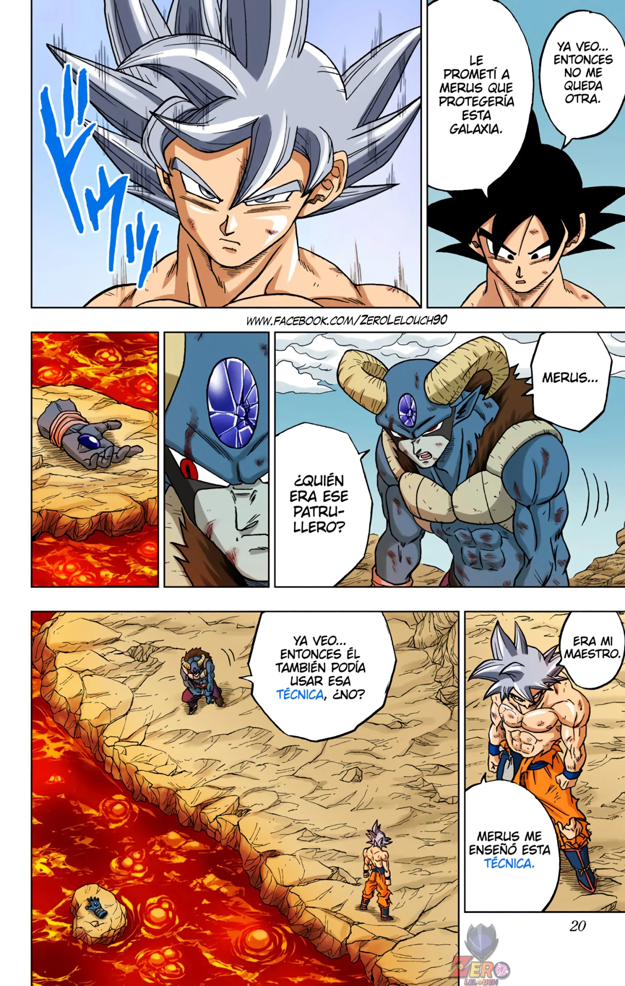 Página 20 del Manga