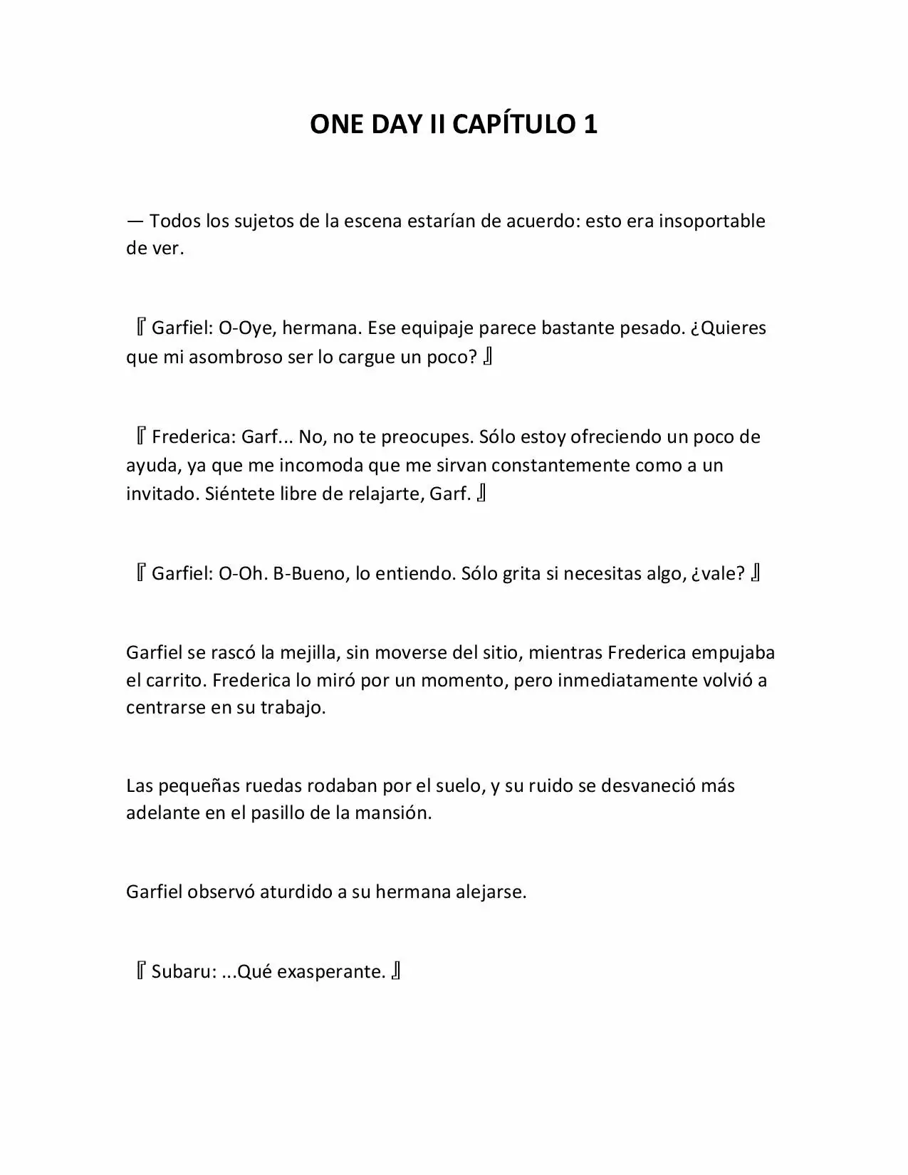 Página 1 del Manga