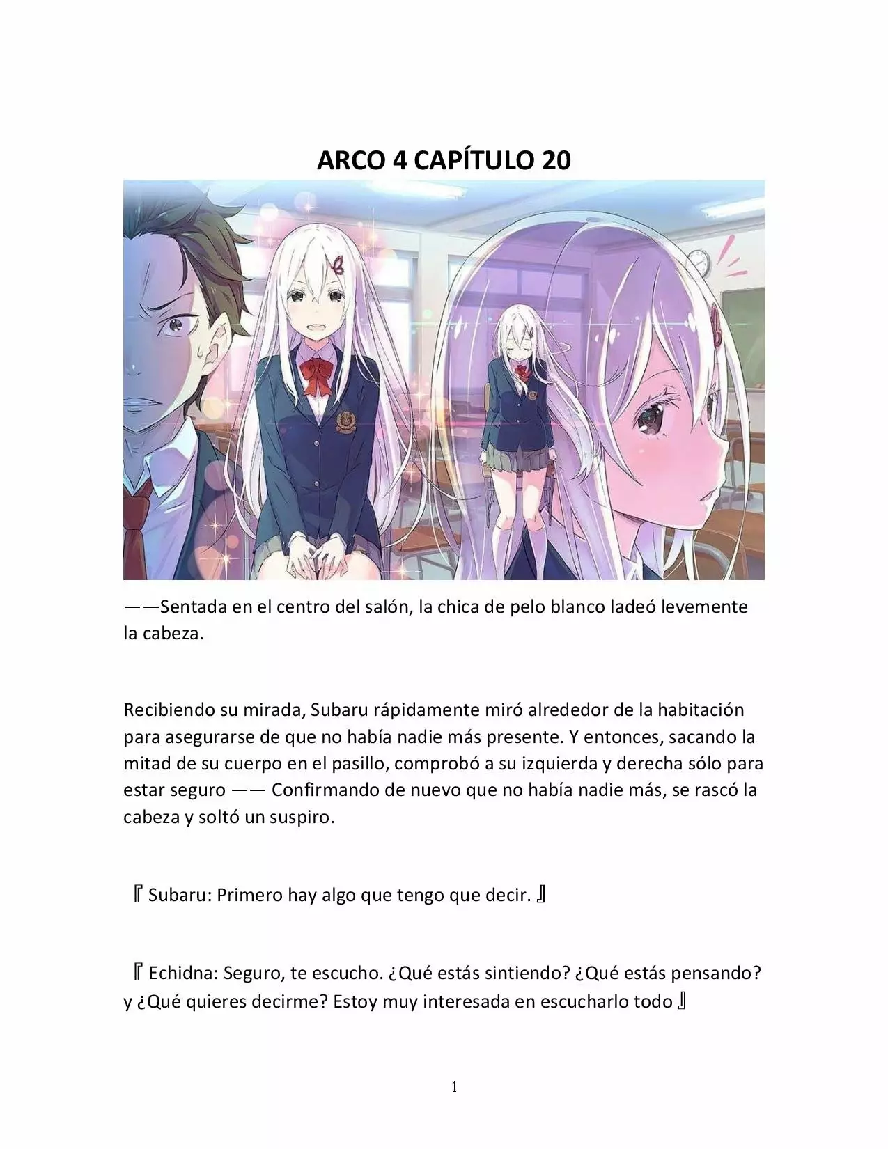 Página 1 del Manga