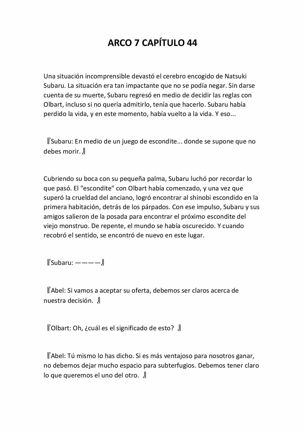 Página 1 del Manga