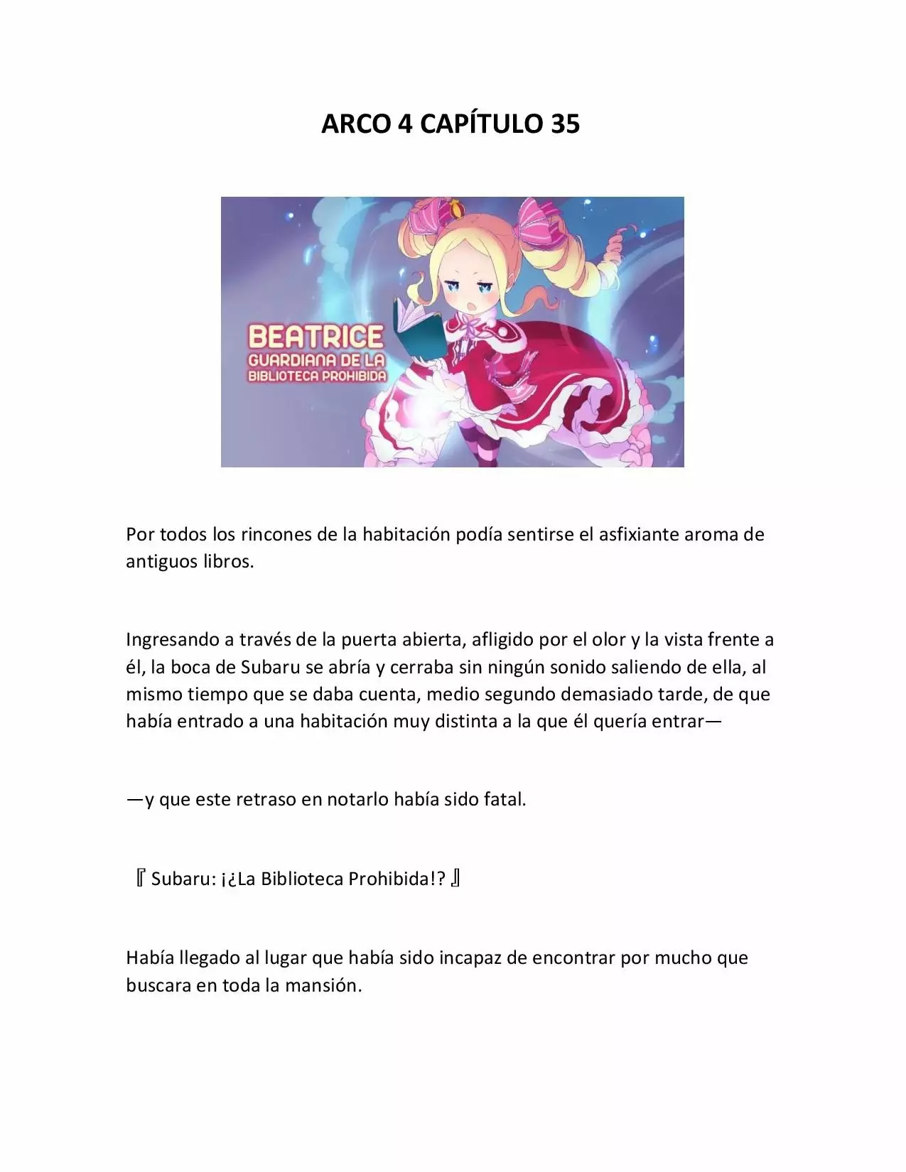 Página 1 del Manga