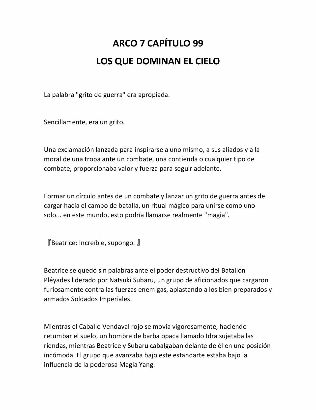 Página 1 del Manga