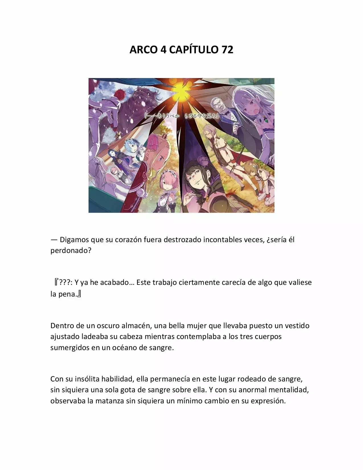 Página 1 del Manga