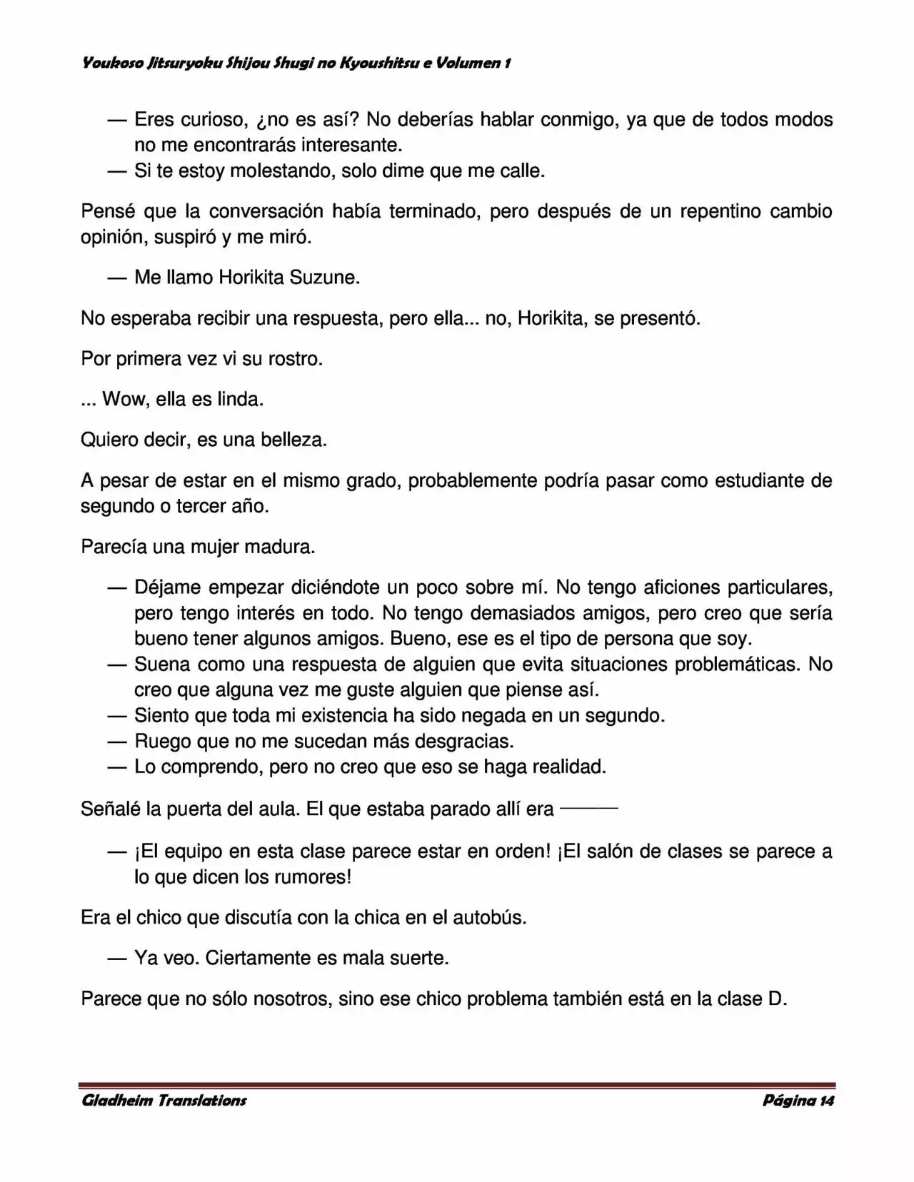 Página 14 del Manga