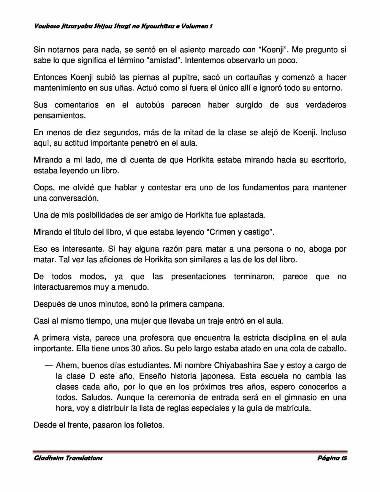 Página 15 del Manga