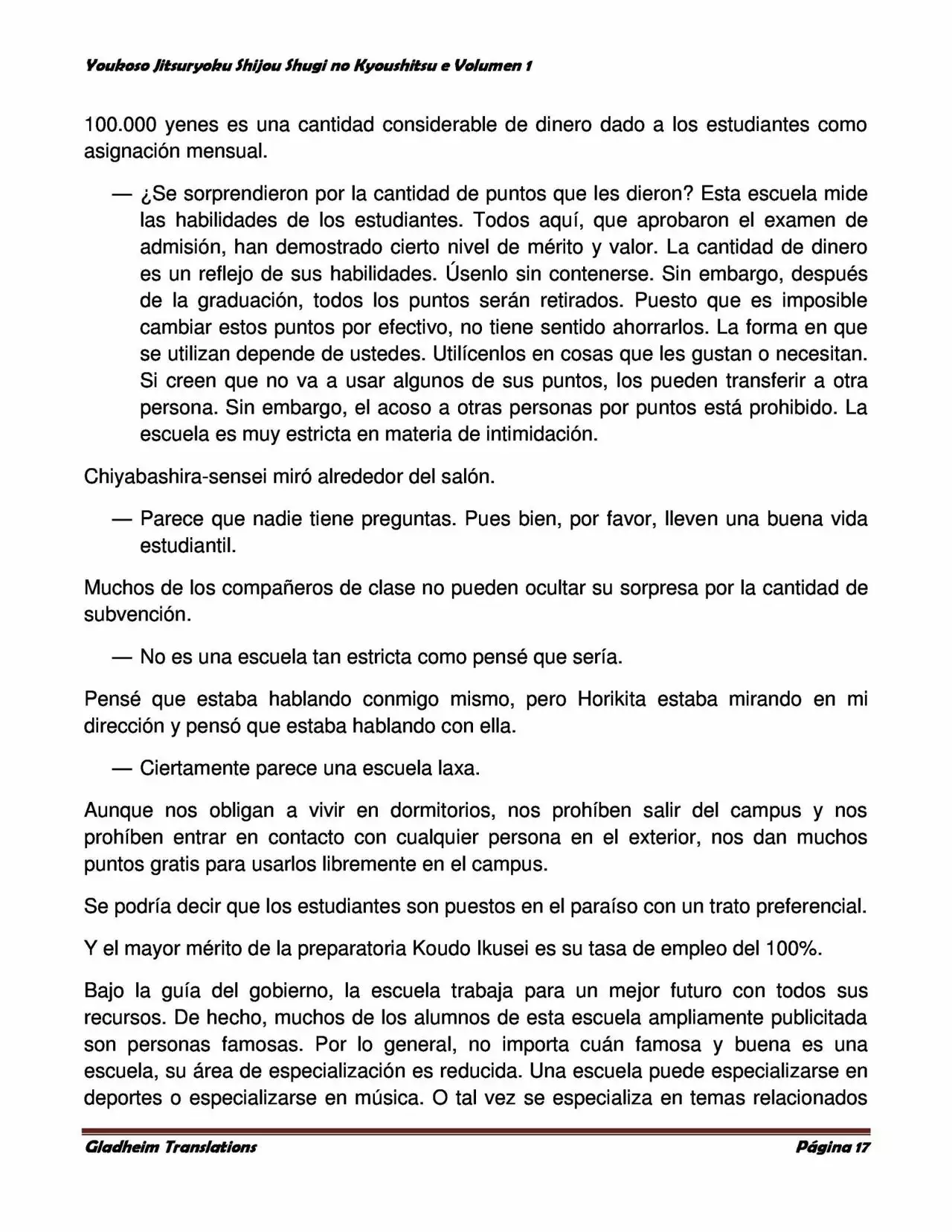 Página 17 del Manga
