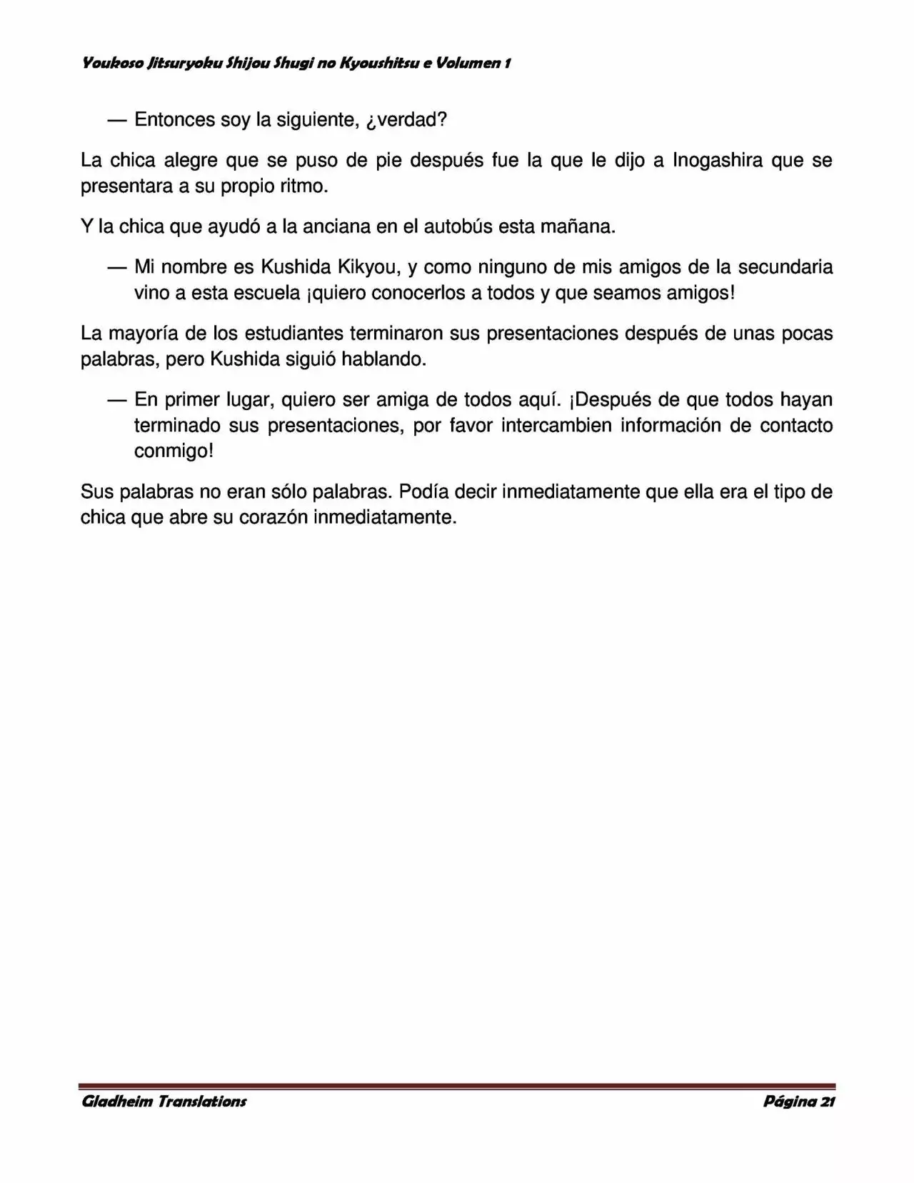 Página 21 del Manga