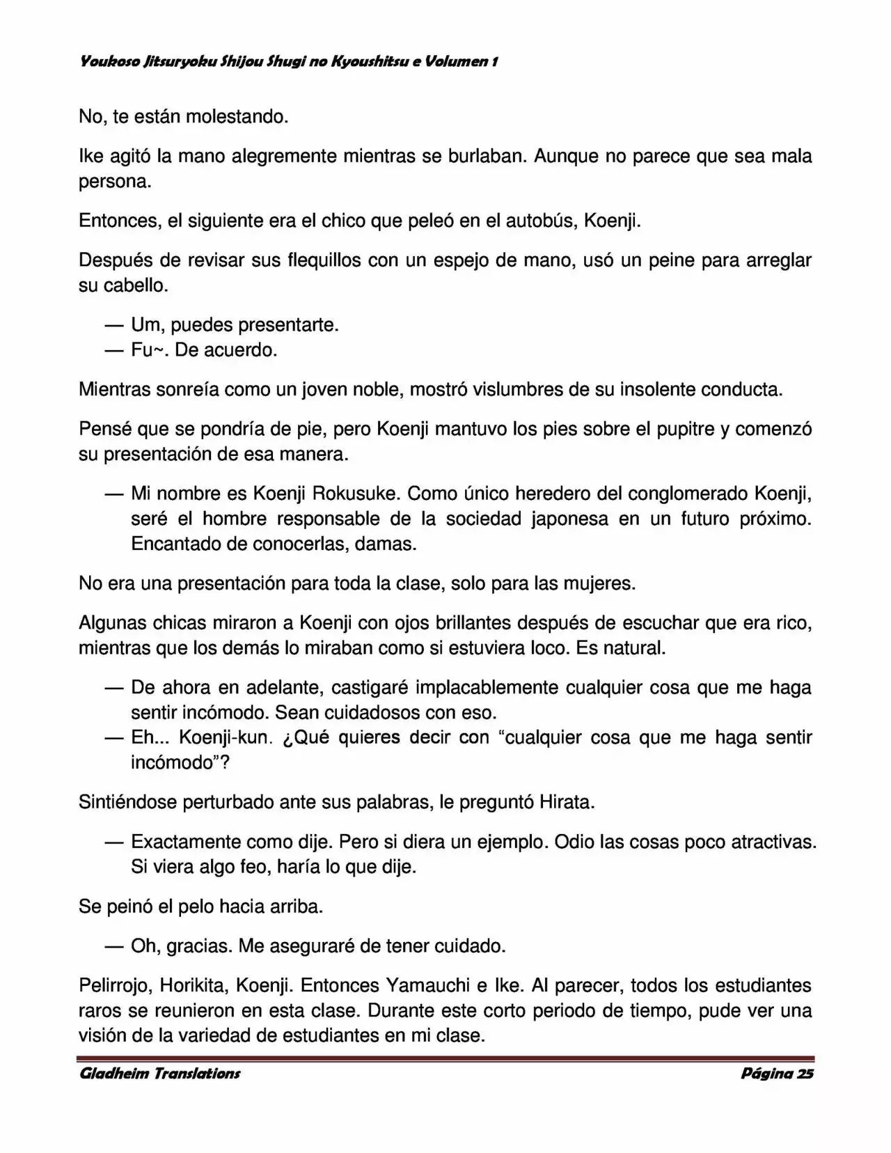 Página 25 del Manga