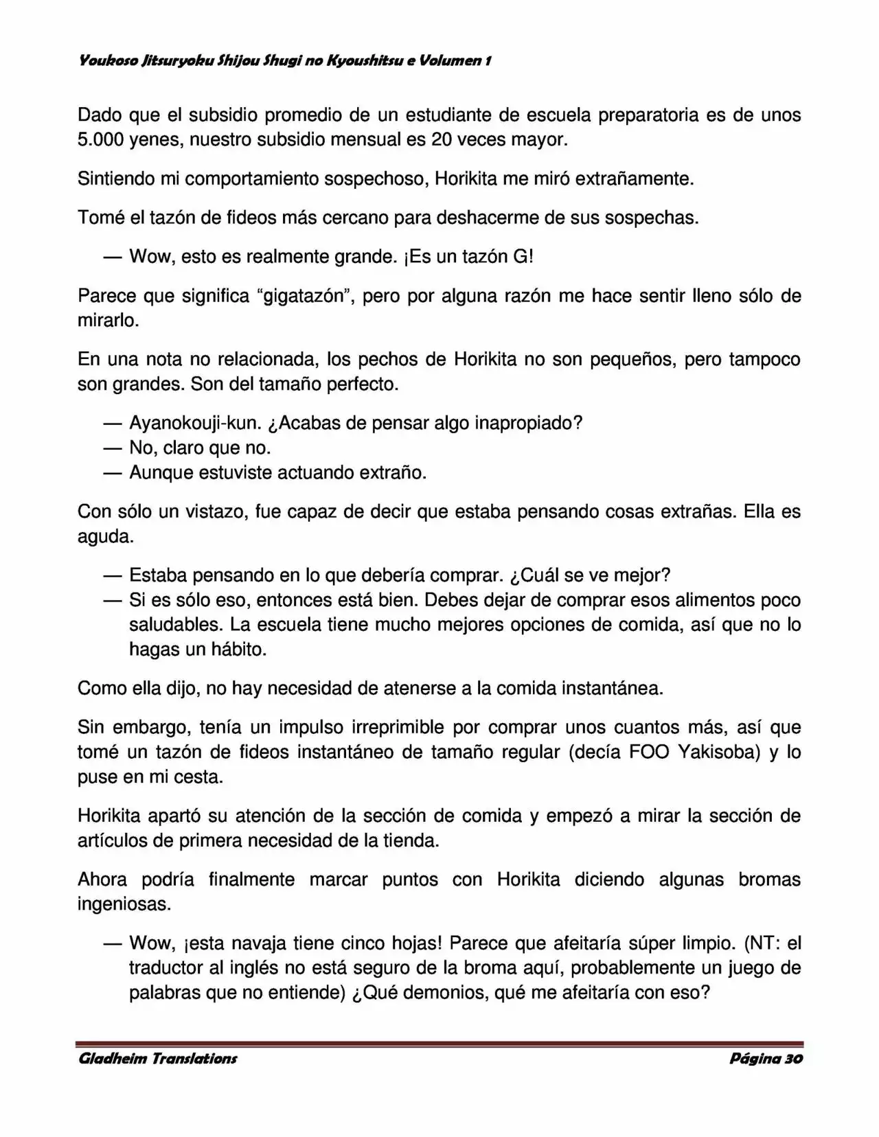 Página 30 del Manga