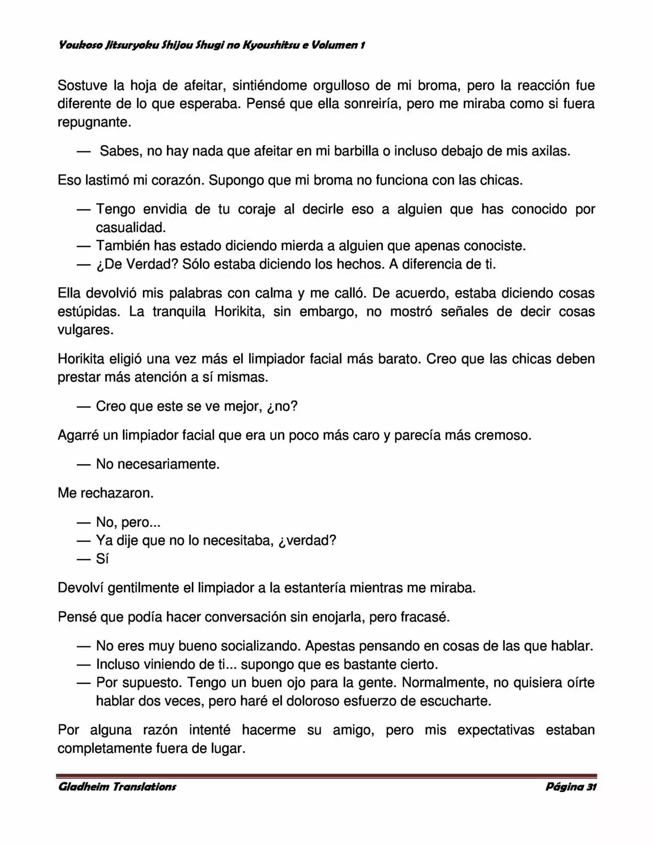 Página 31 del Manga