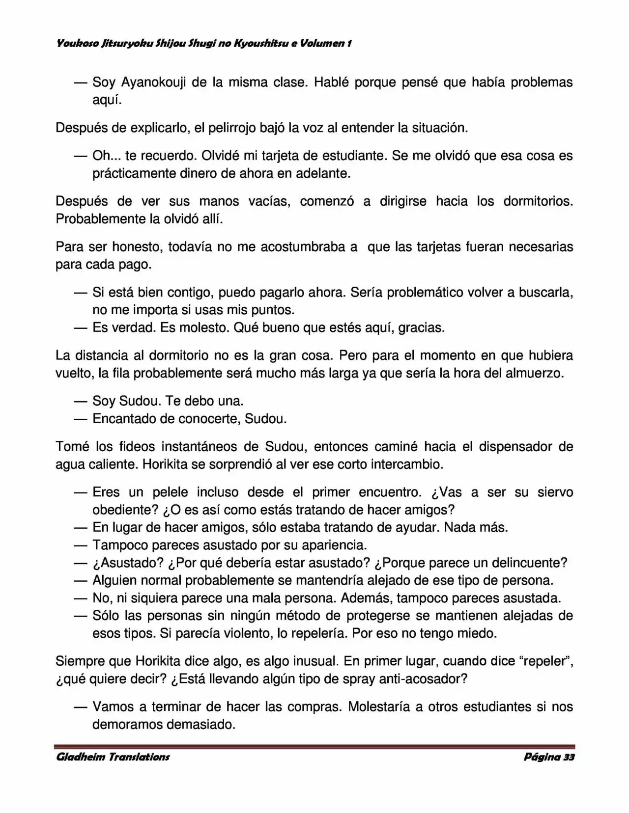 Página 33 del Manga