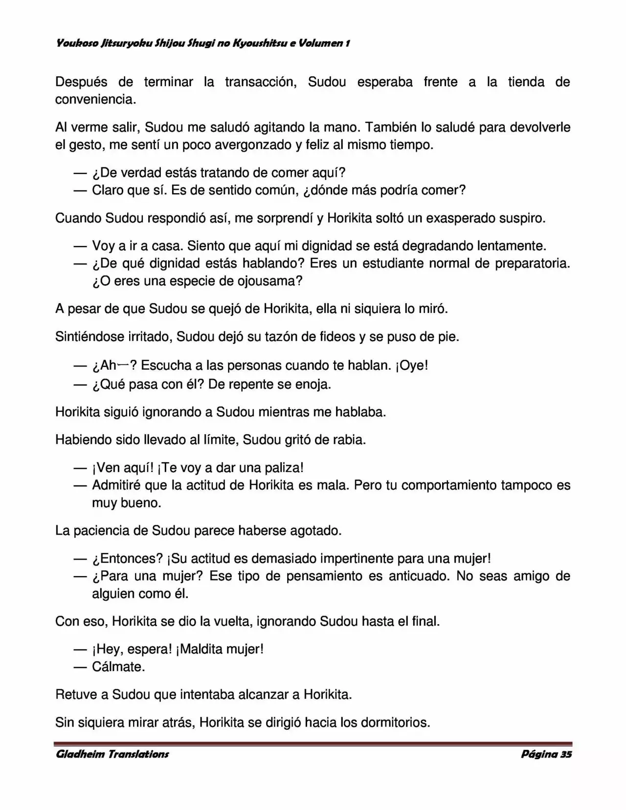 Página 35 del Manga