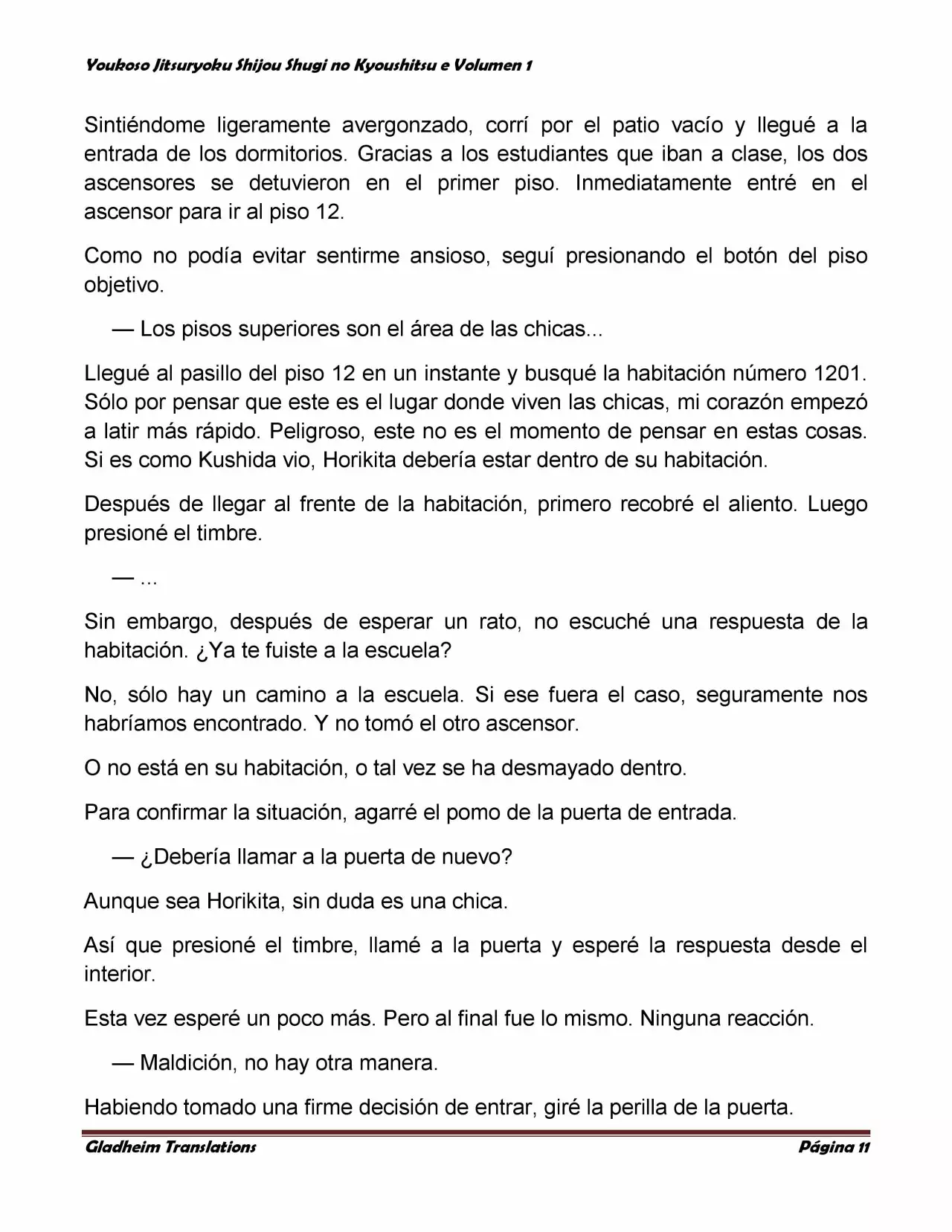 Página 11 del Manga