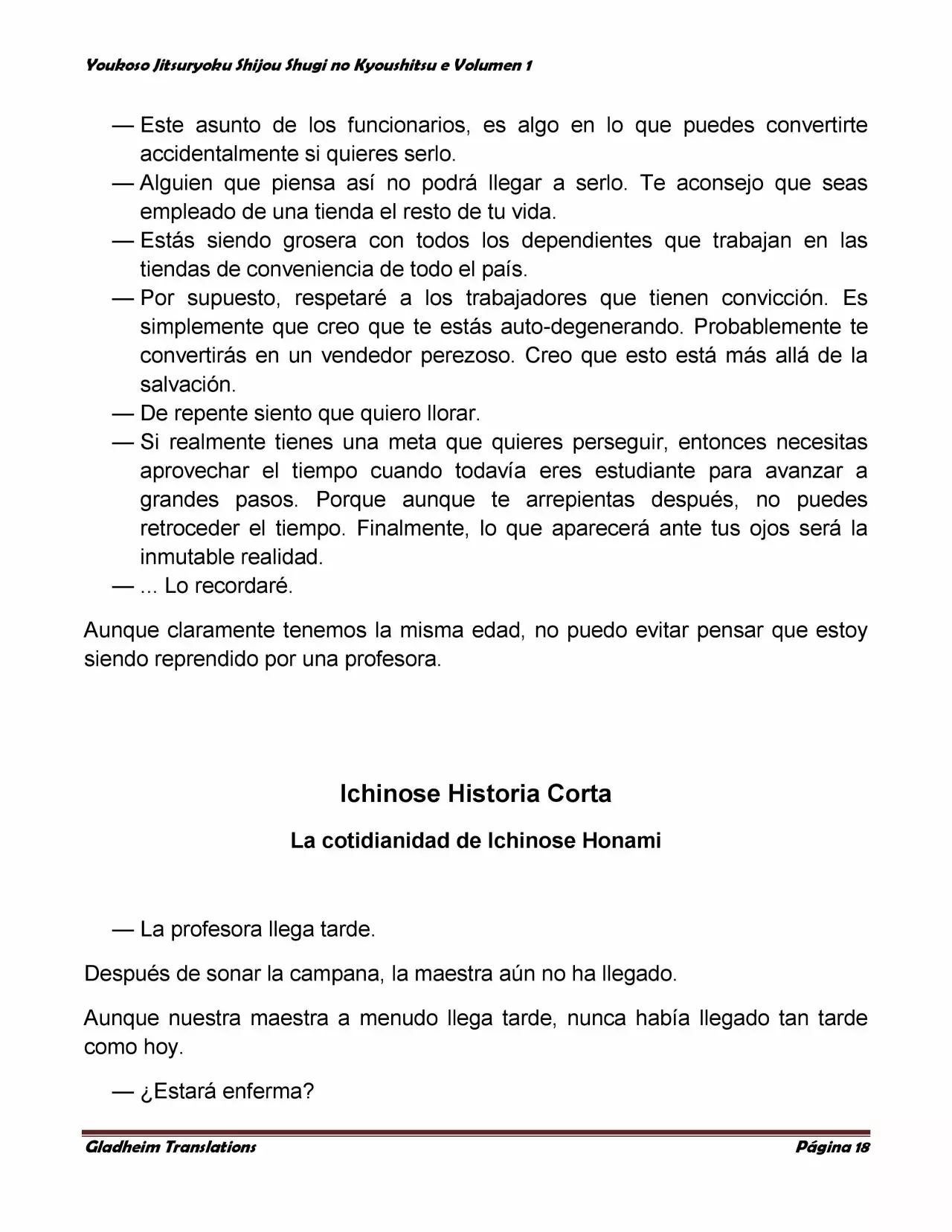 Página 18 del Manga