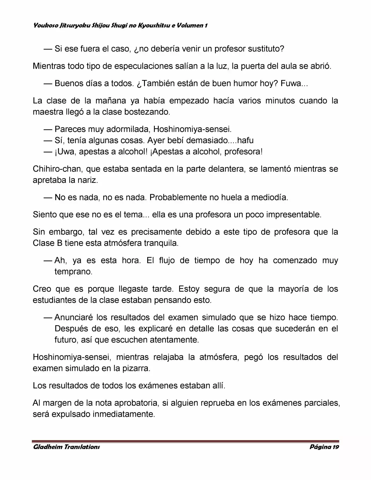 Página 19 del Manga