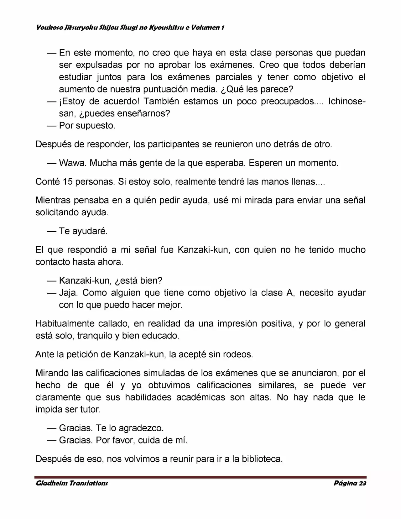Página 23 del Manga