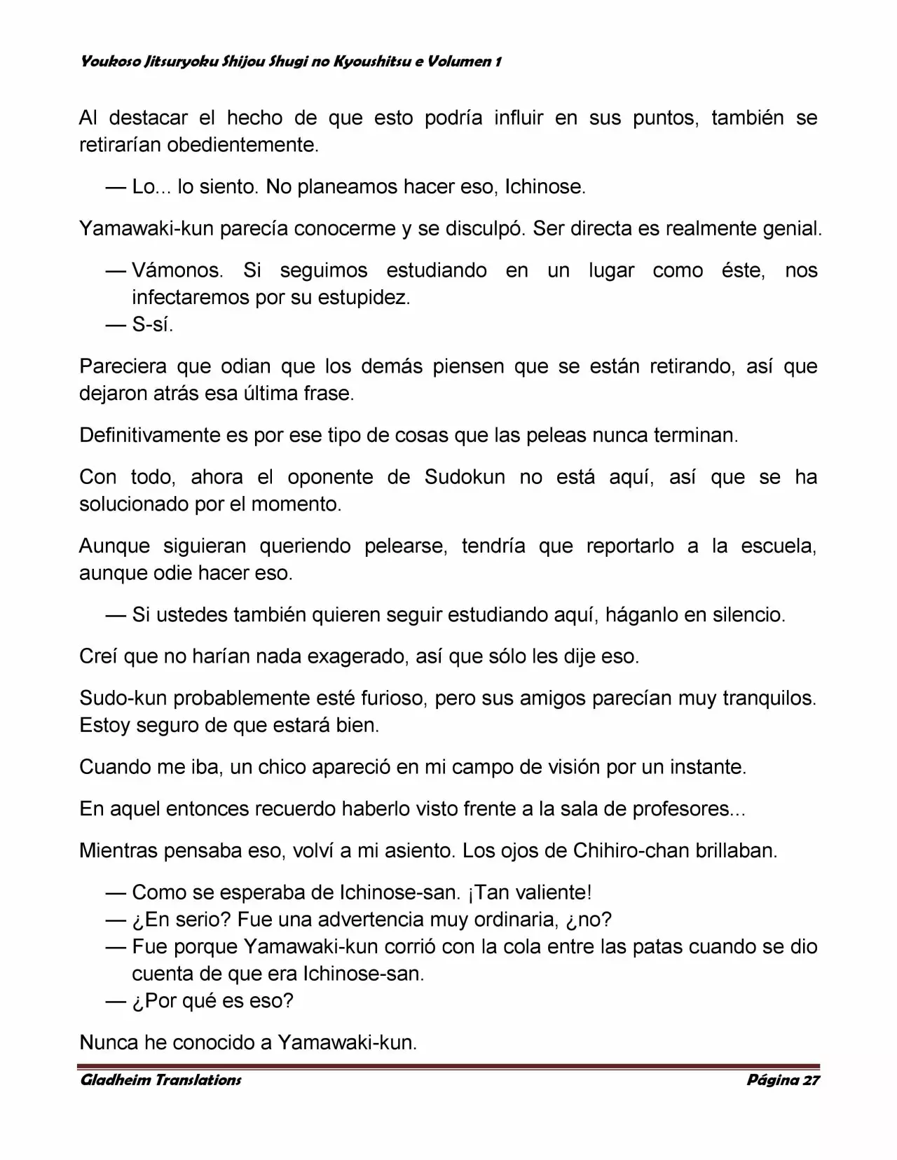 Página 27 del Manga