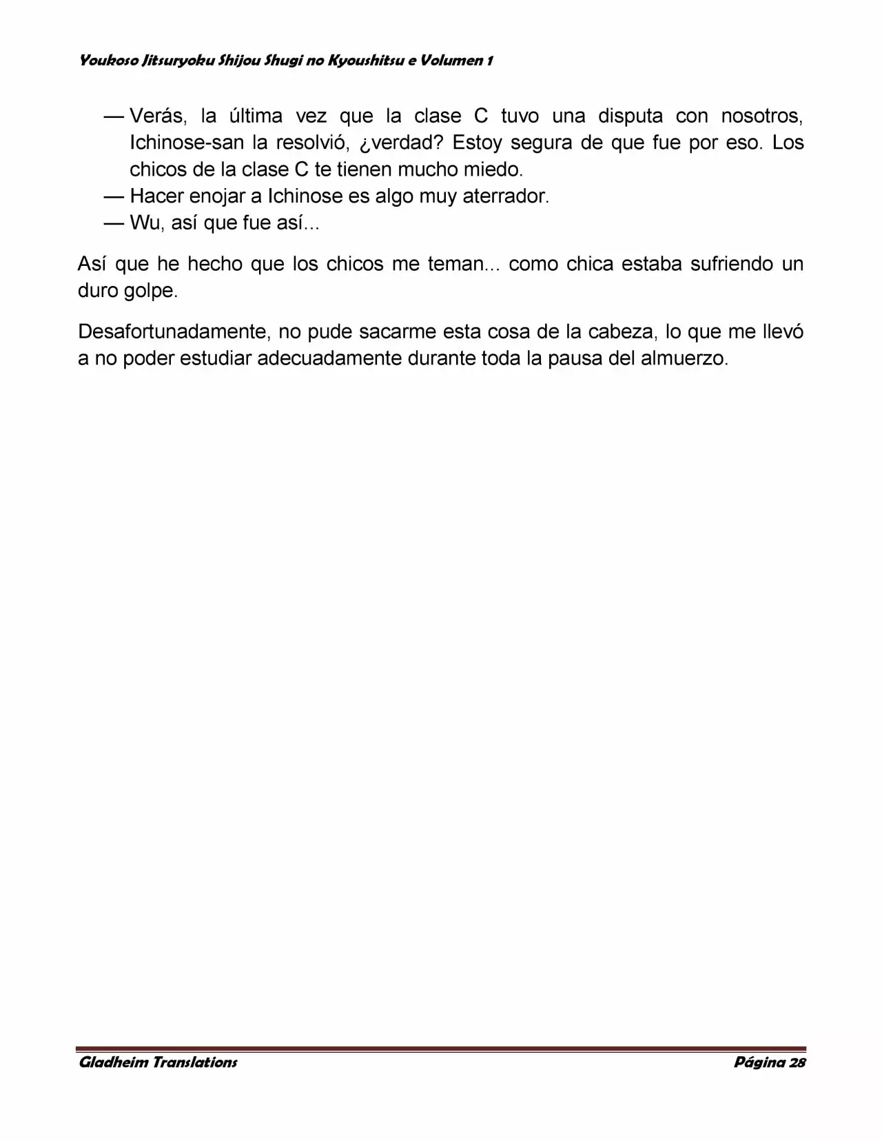 Página 28 del Manga