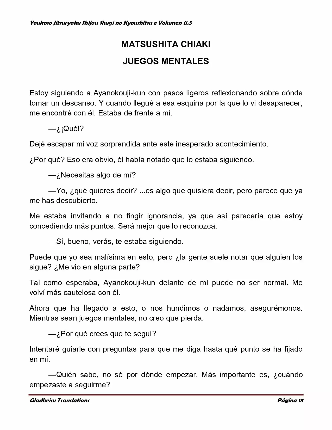 Página 18 del Manga