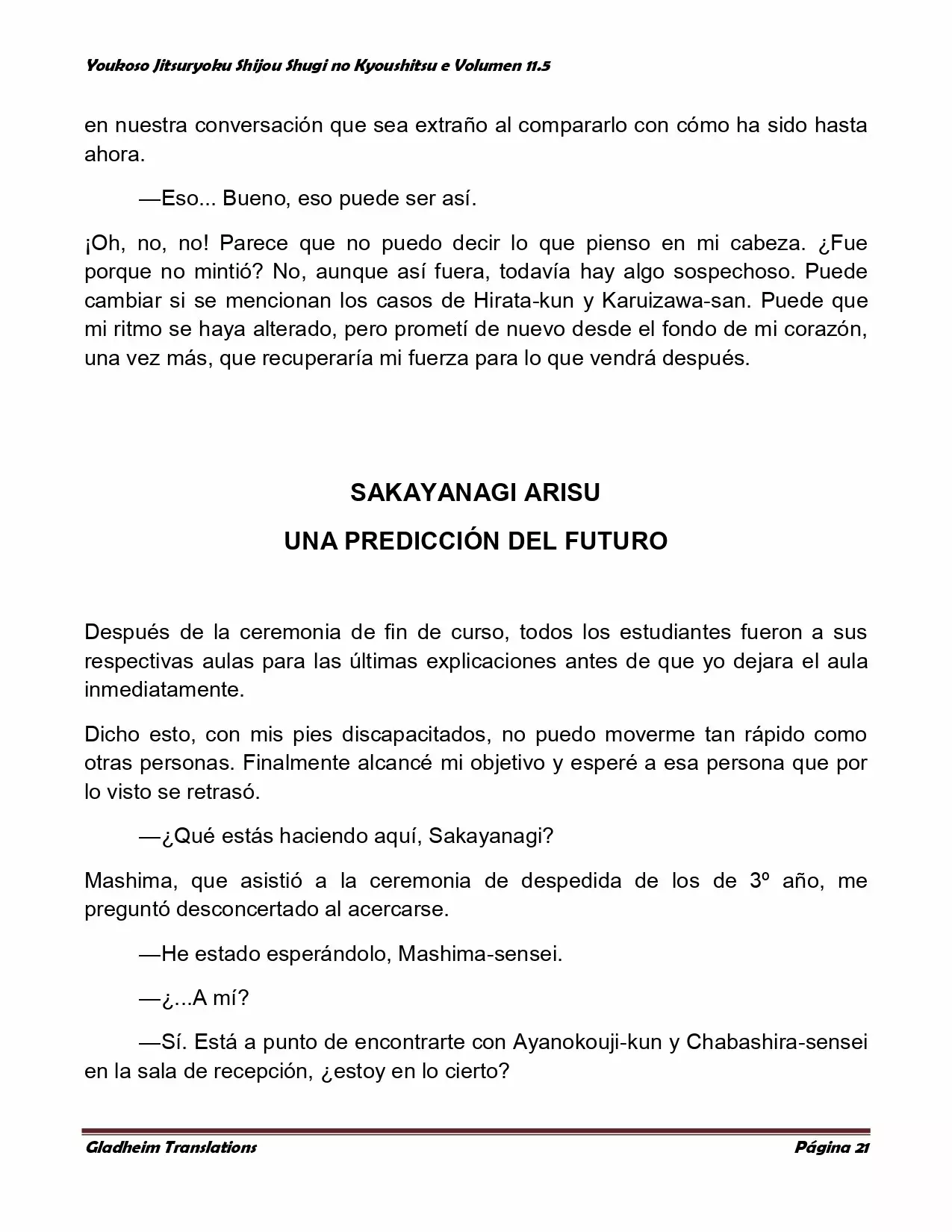 Página 21 del Manga