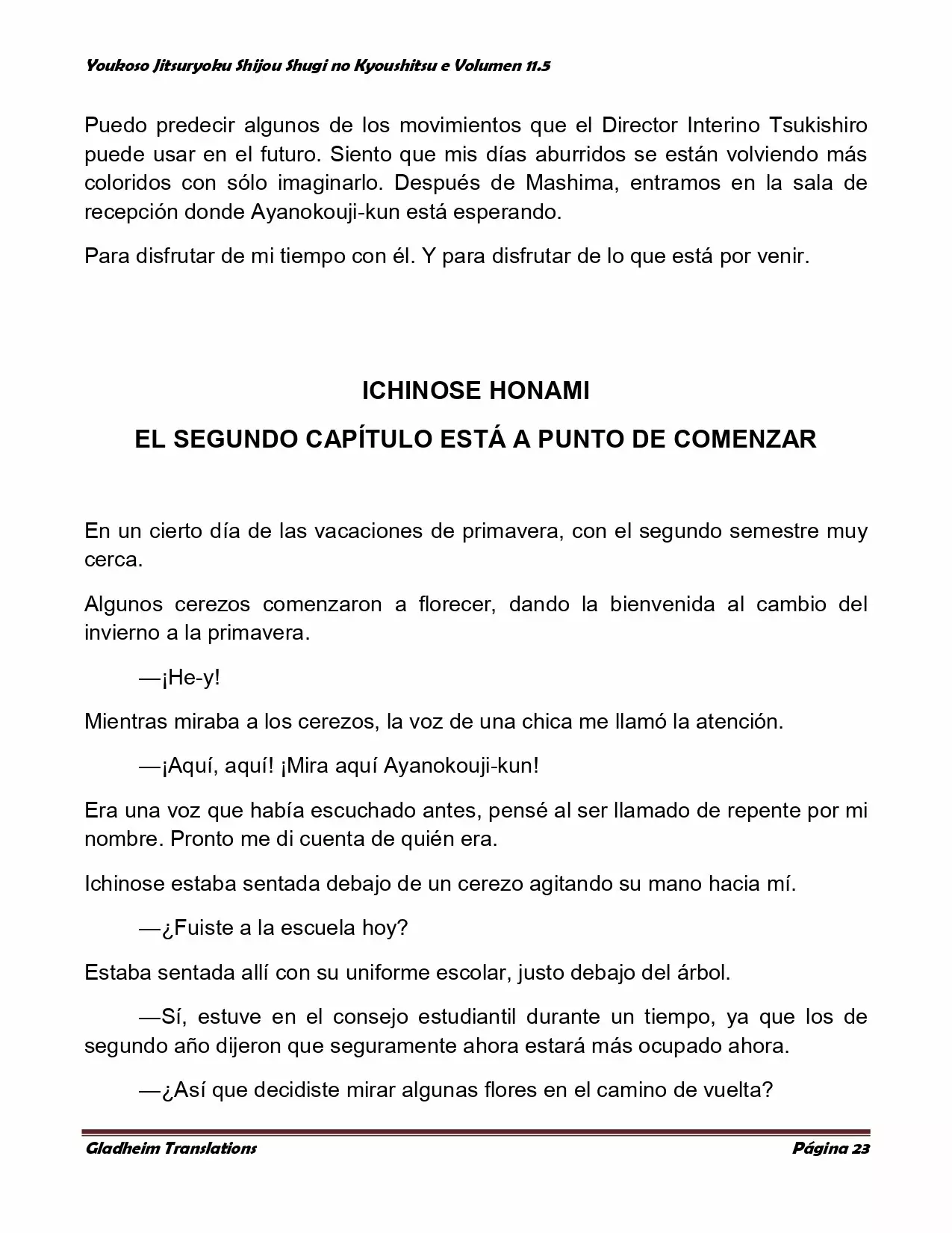 Página 23 del Manga
