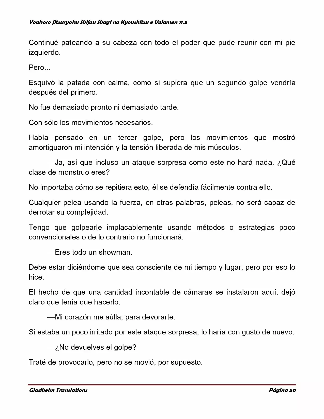 Página 50 del Manga