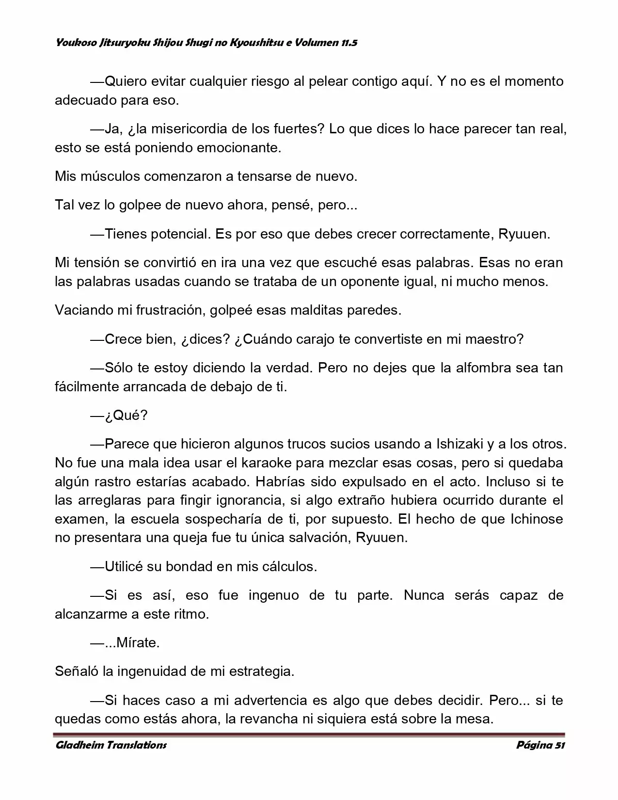 Página 51 del Manga