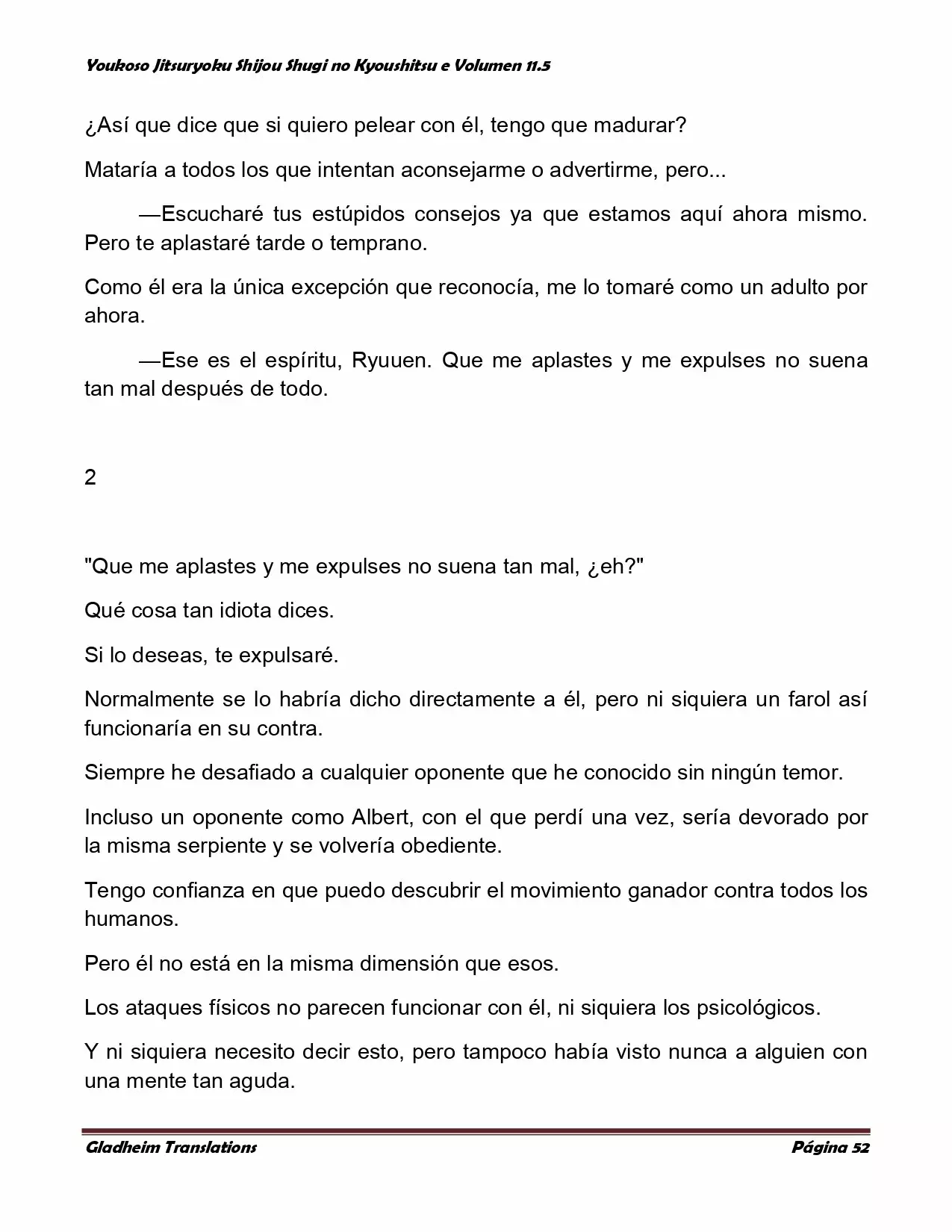 Página 52 del Manga