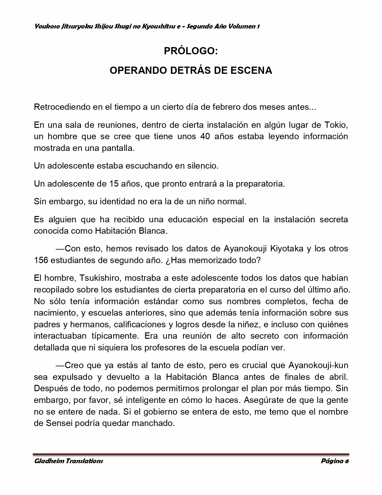 Página 6 del Manga