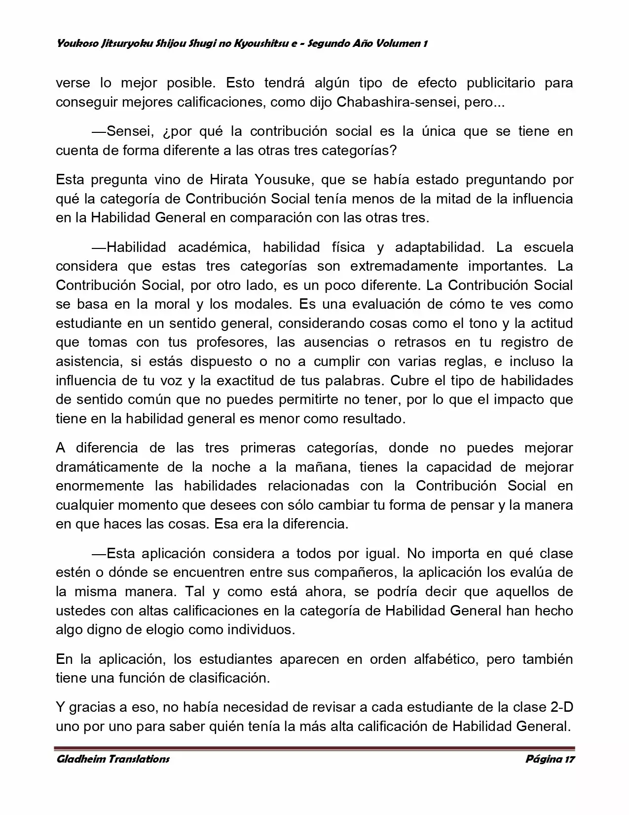 Página 17 del Manga