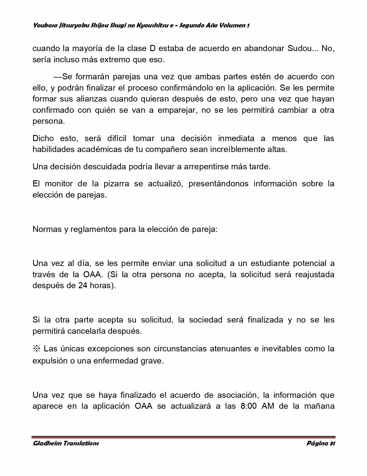 Página 31 del Manga