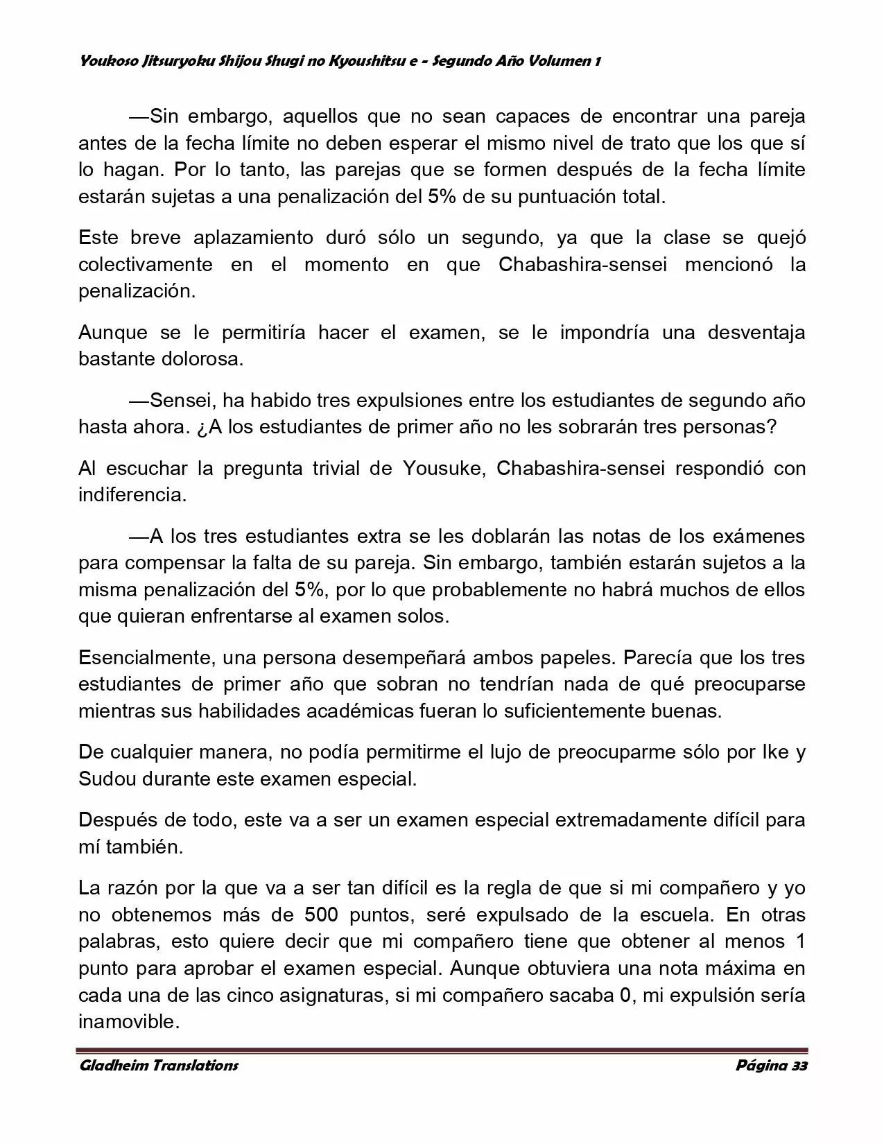 Página 33 del Manga