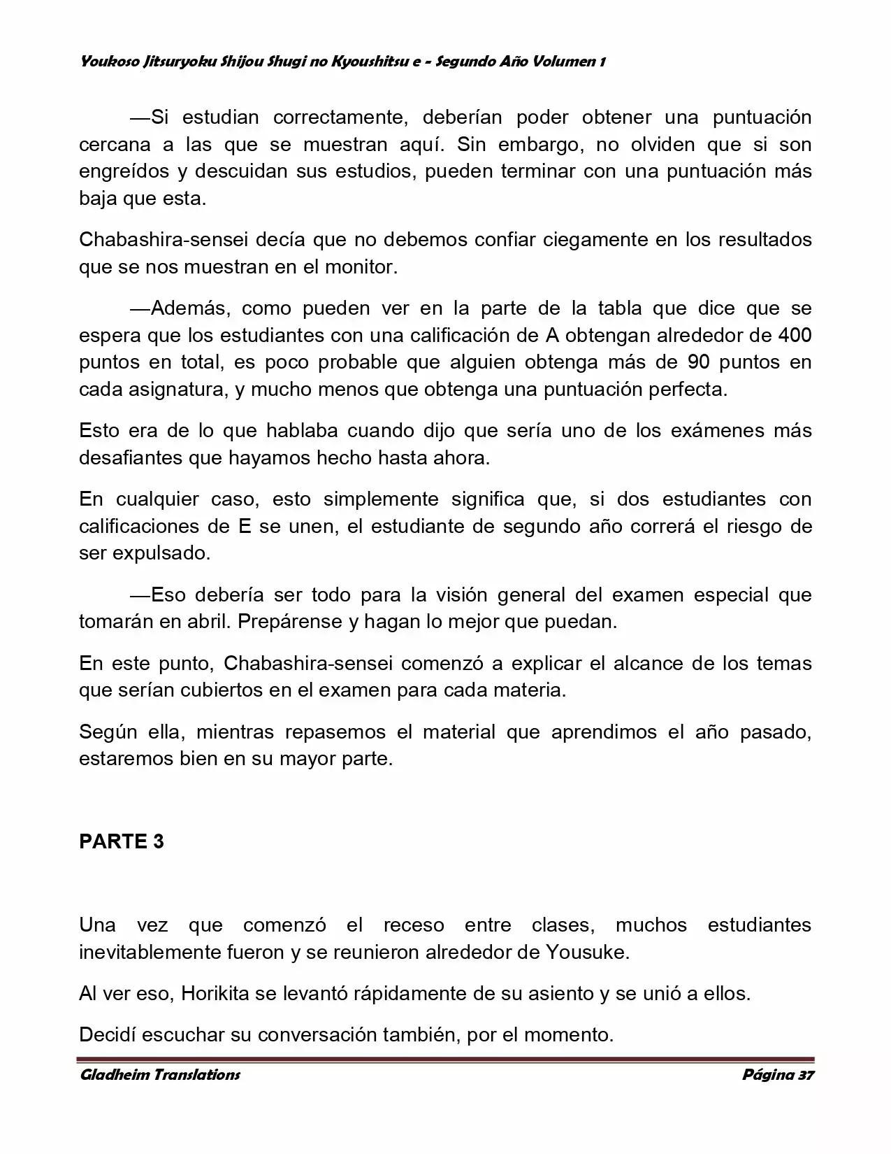 Página 37 del Manga