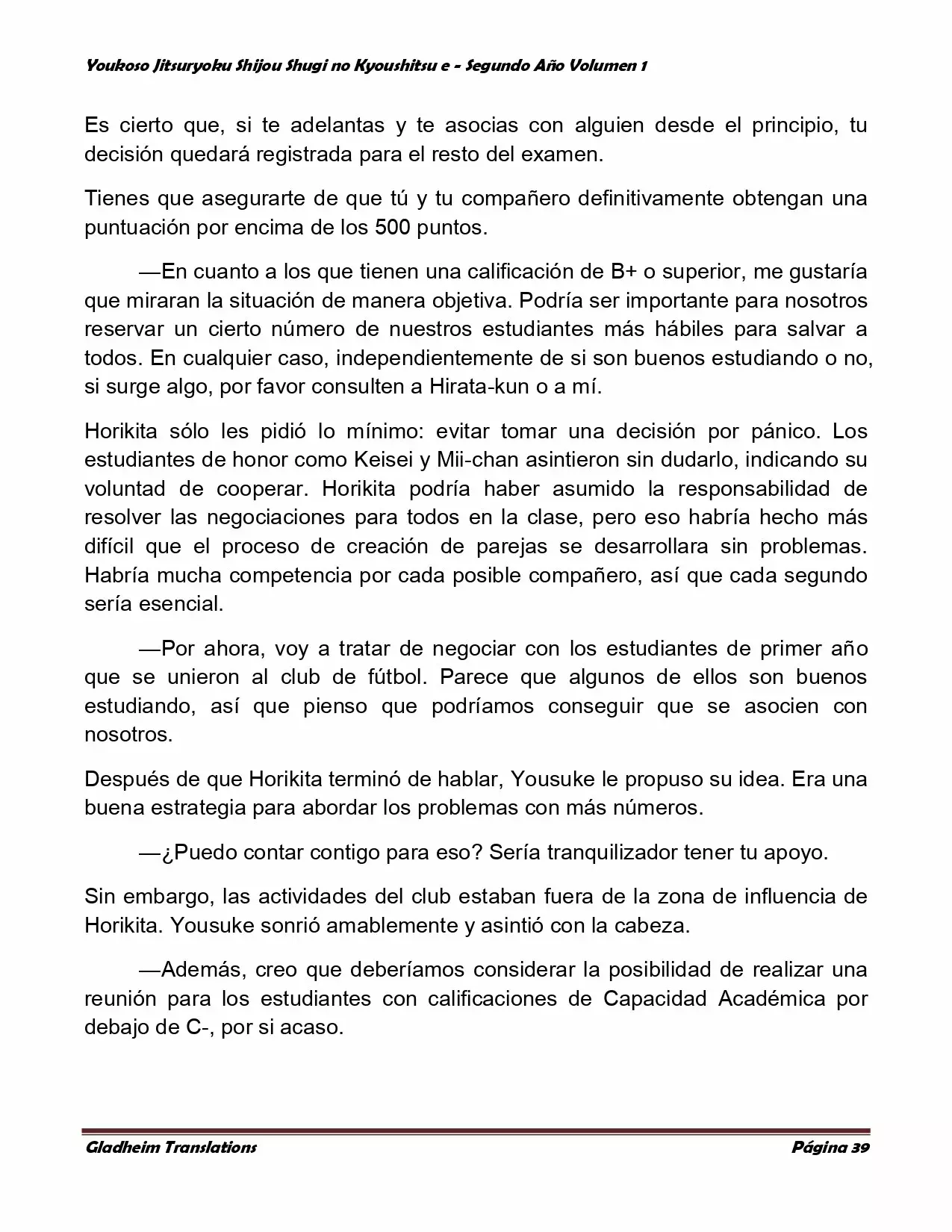 Página 39 del Manga