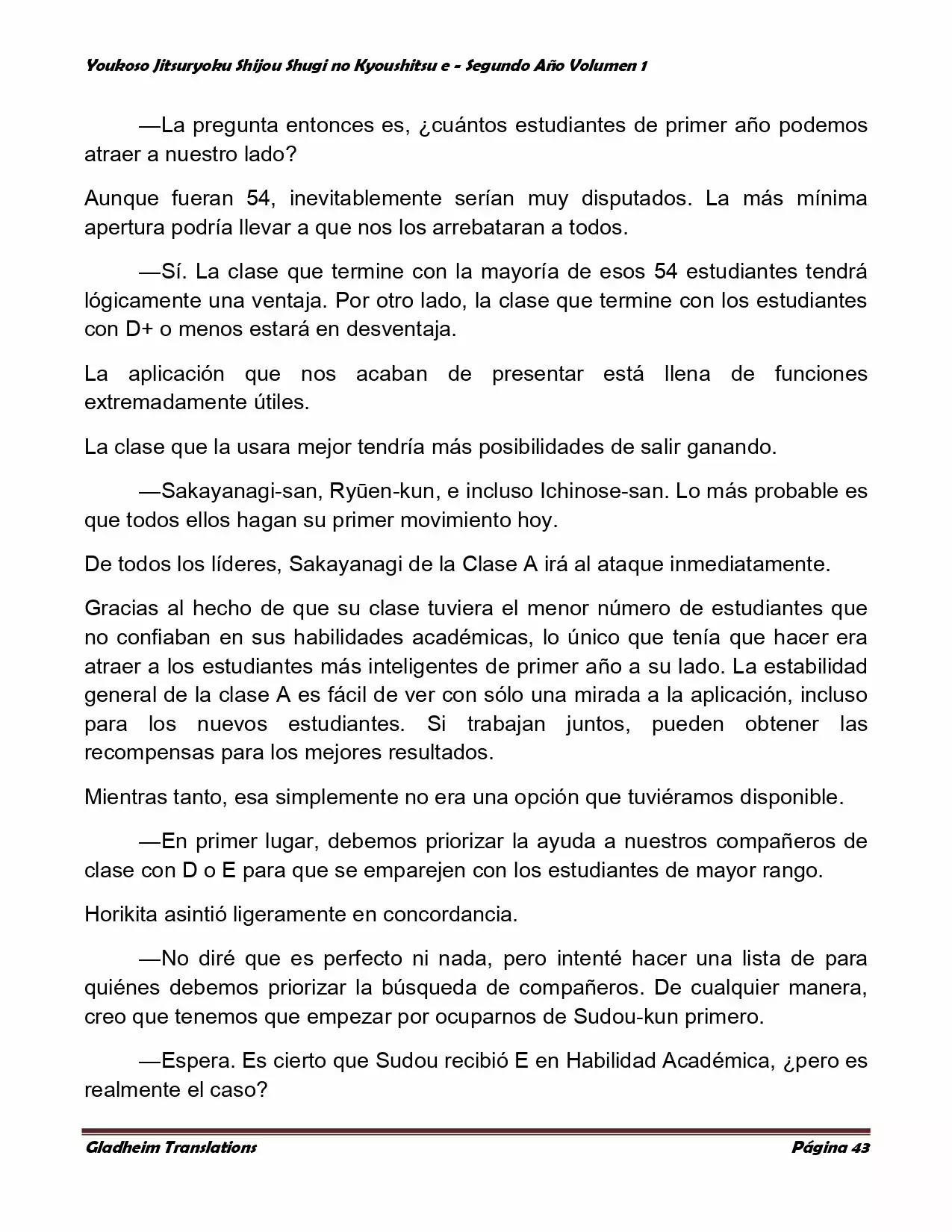 Página 43 del Manga