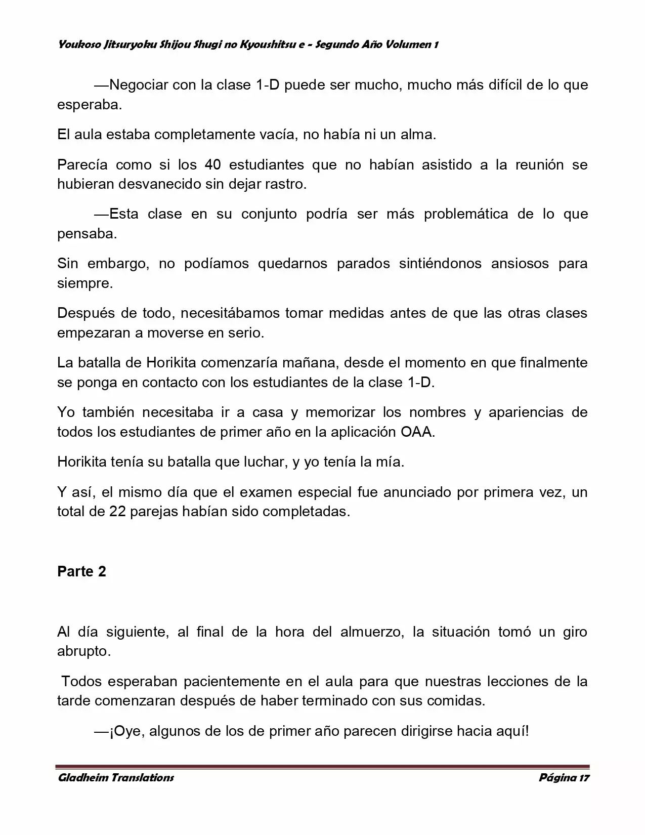 Página 17 del Manga