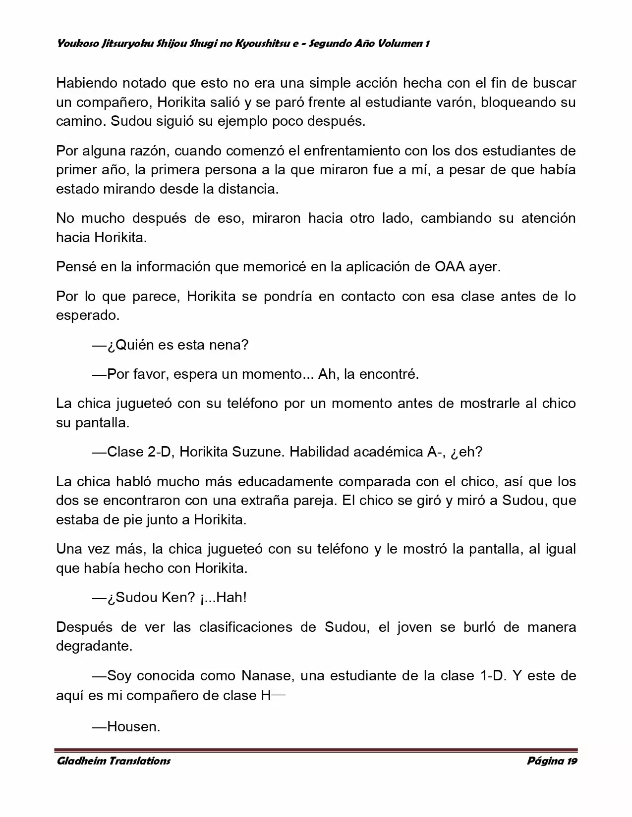 Página 19 del Manga