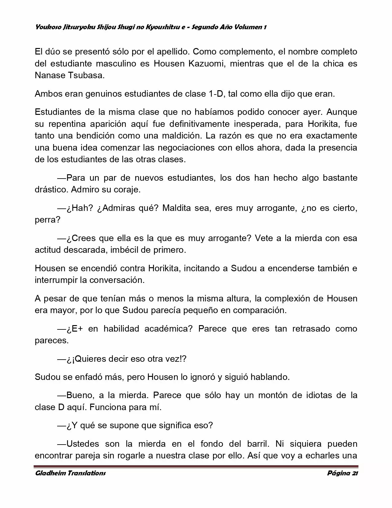 Página 21 del Manga