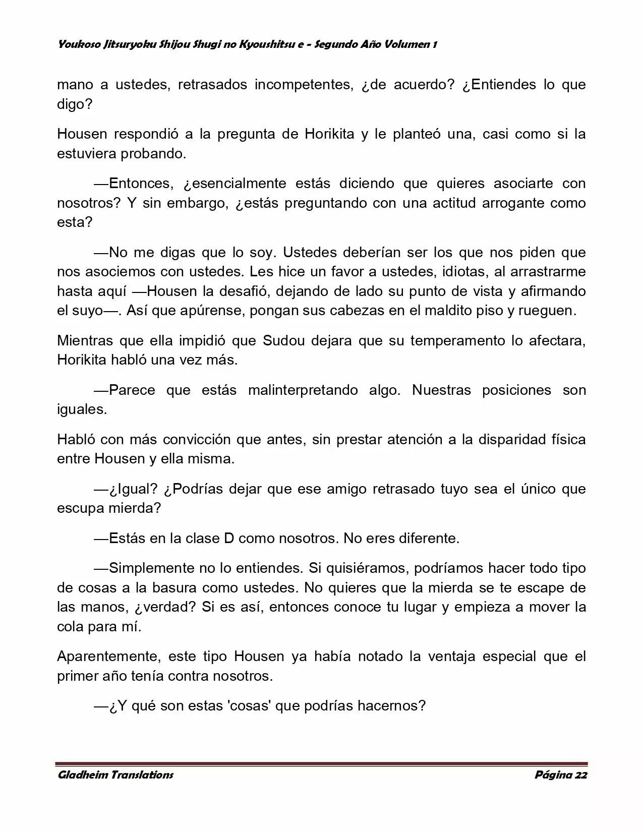 Página 22 del Manga