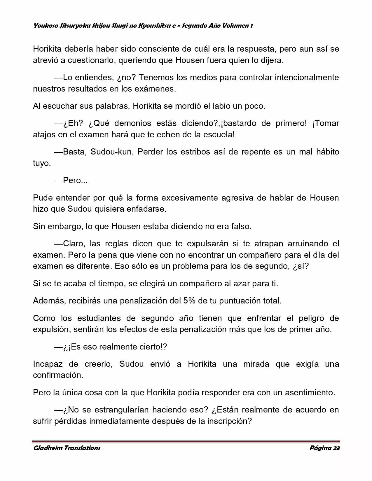 Página 23 del Manga