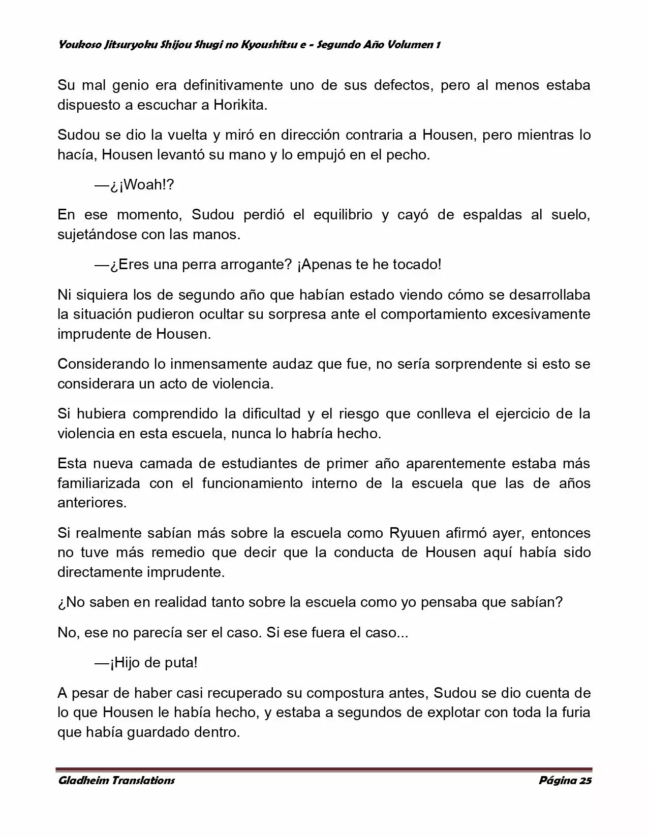 Página 25 del Manga