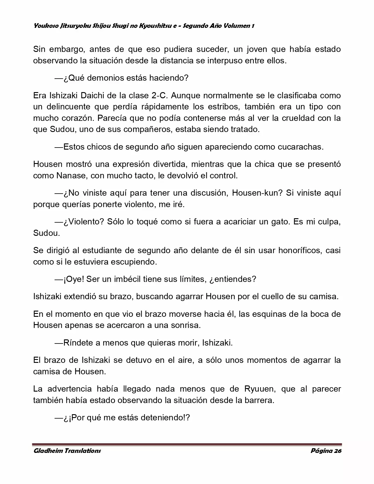 Página 26 del Manga