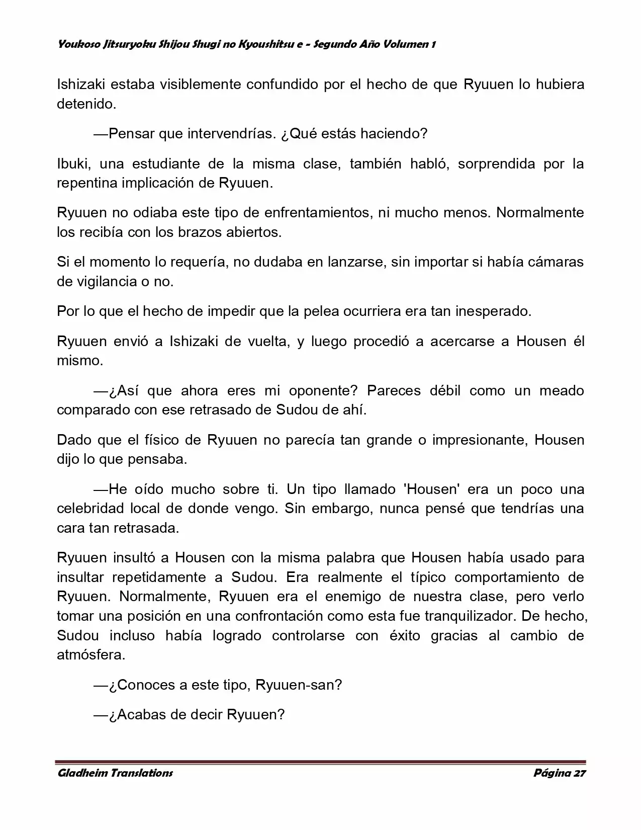 Página 27 del Manga