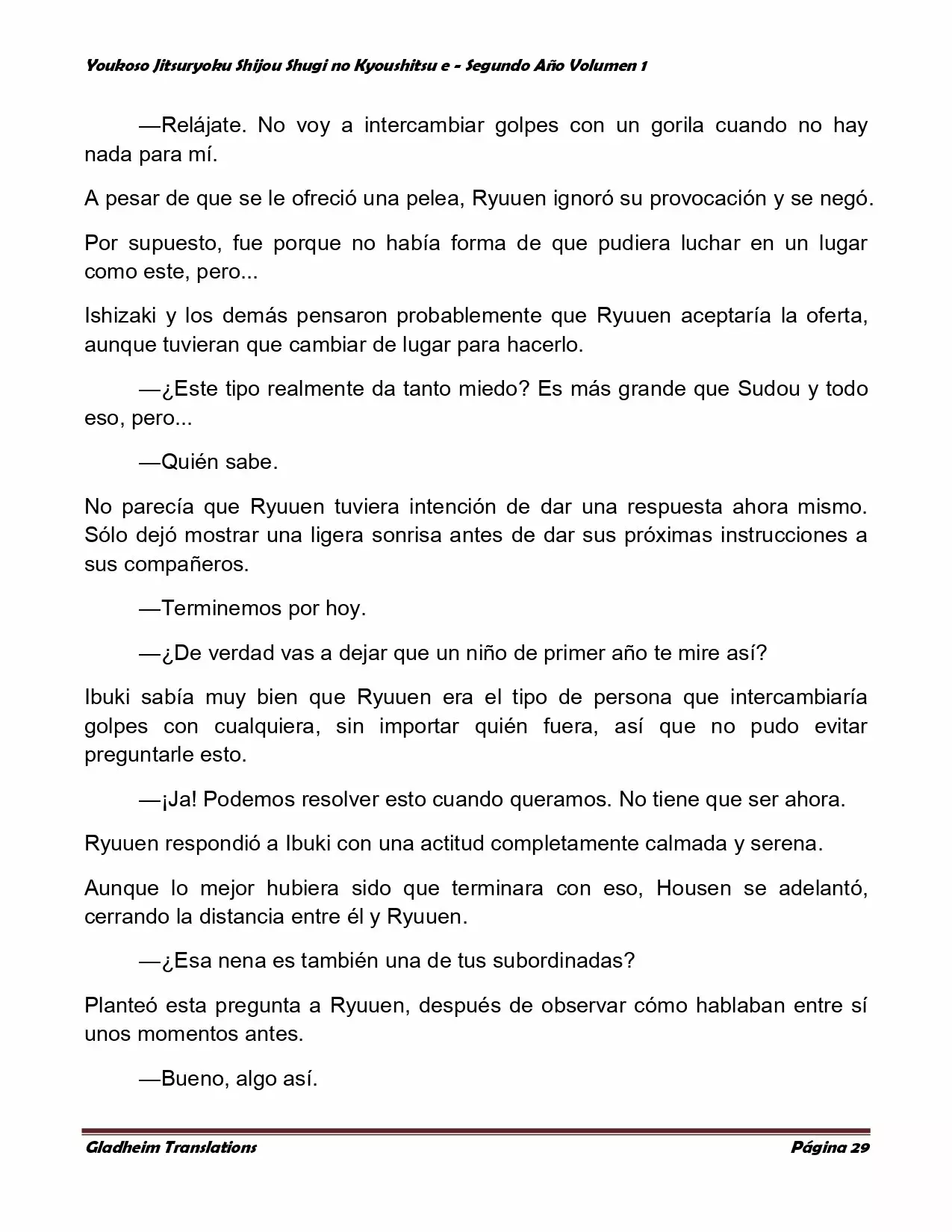 Página 29 del Manga