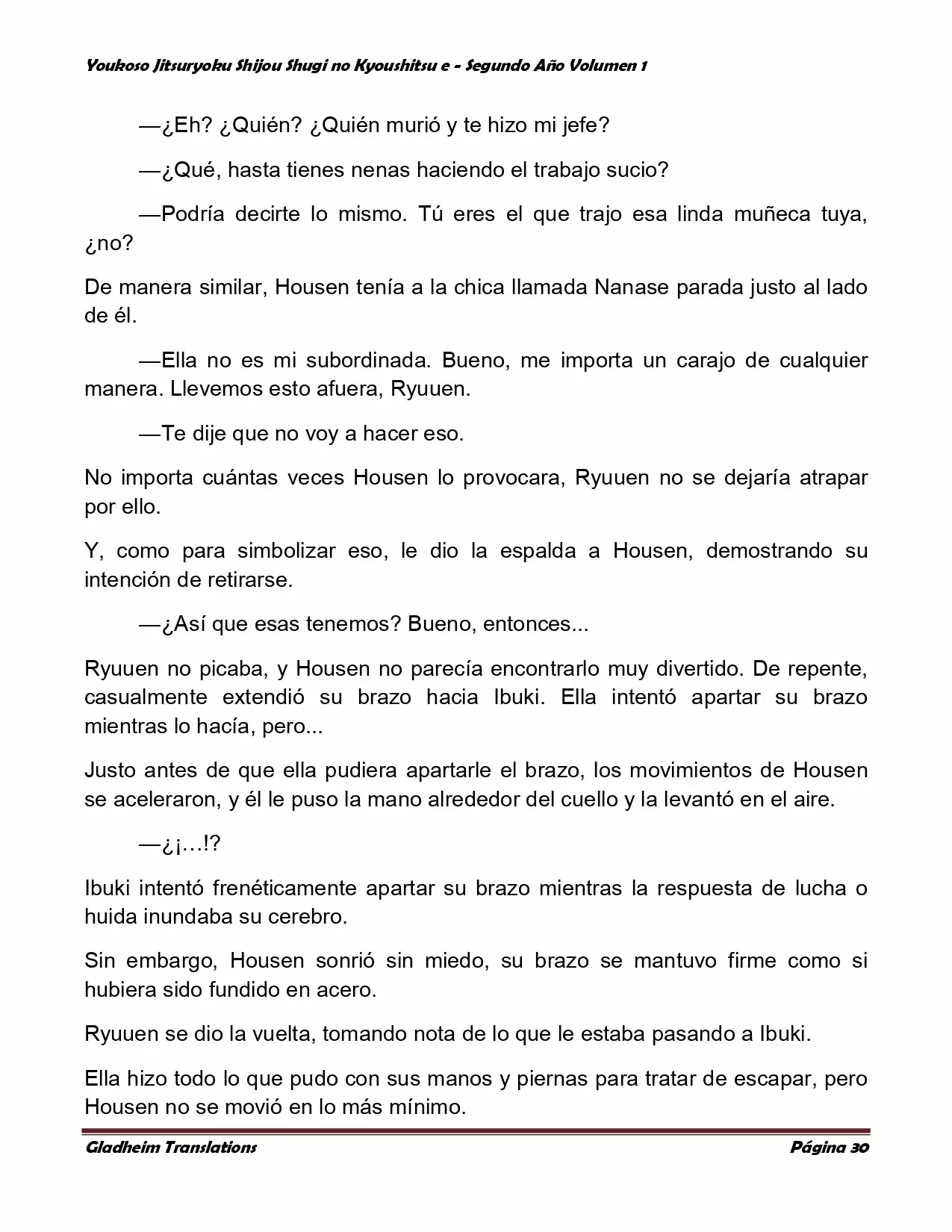 Página 30 del Manga