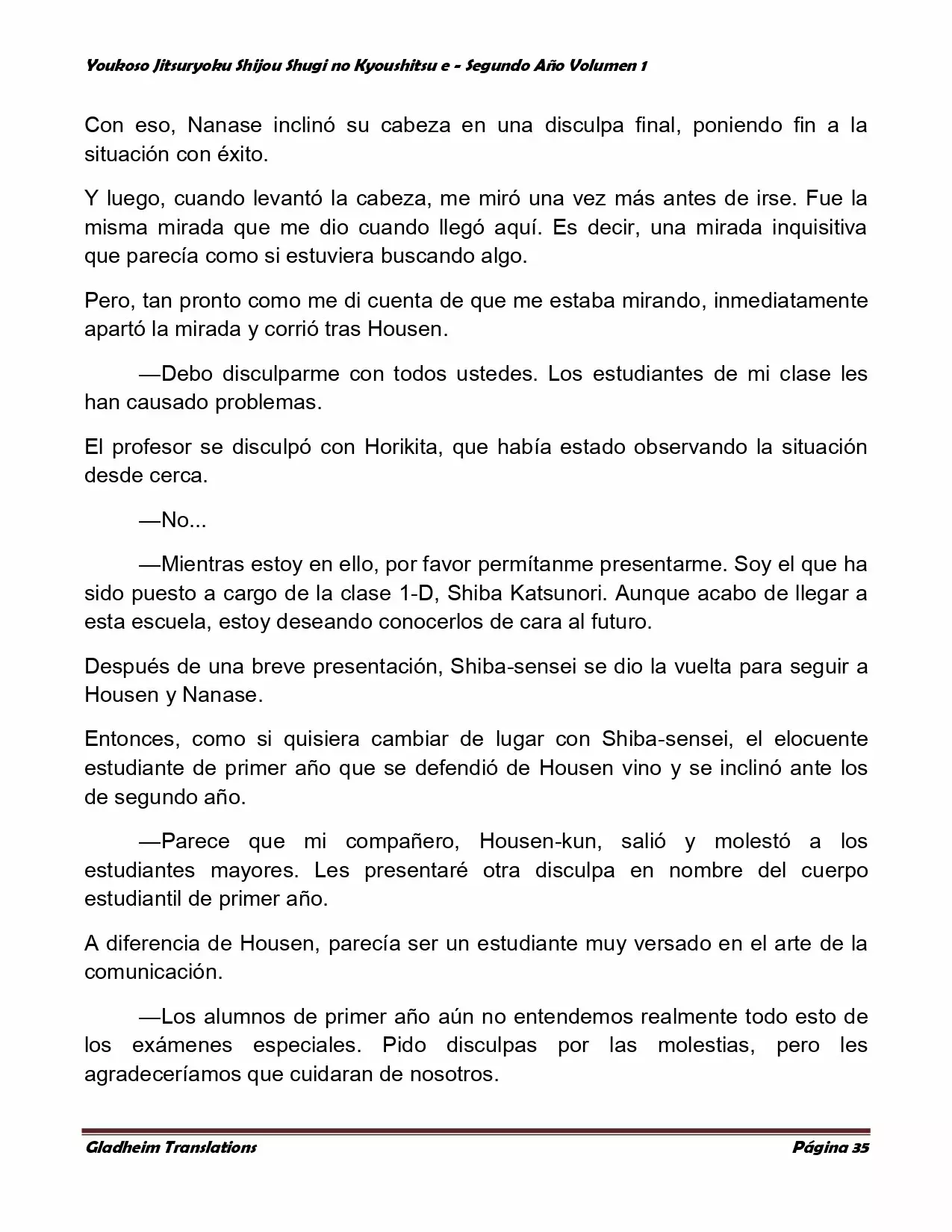 Página 35 del Manga