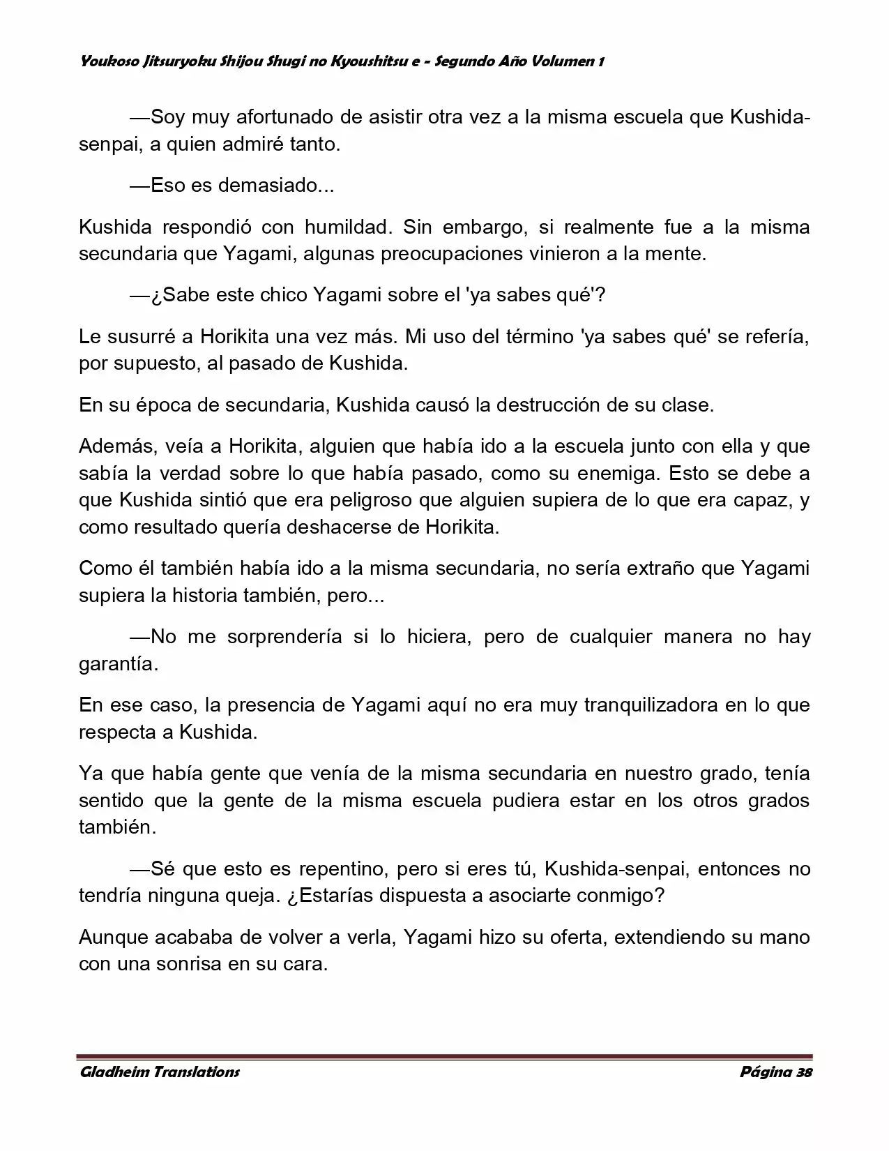 Página 38 del Manga