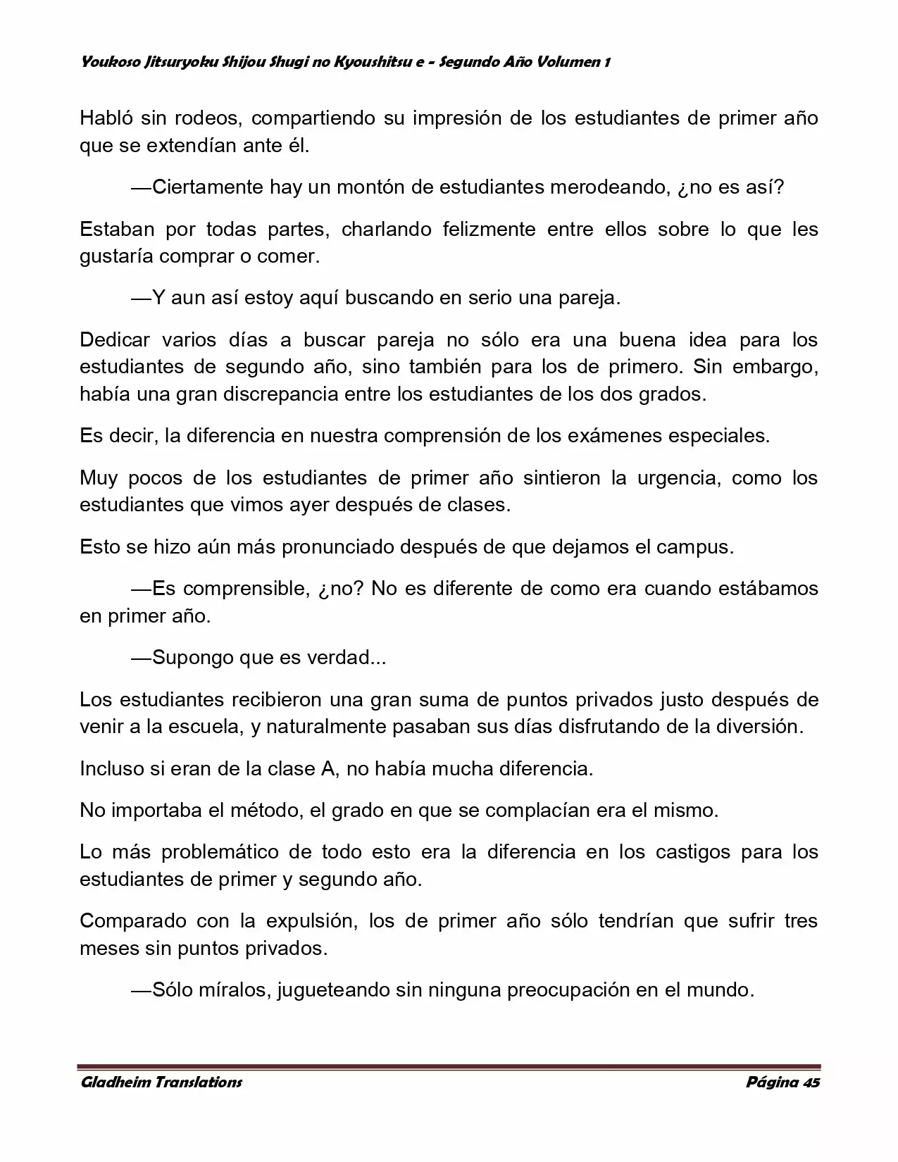 Página 45 del Manga